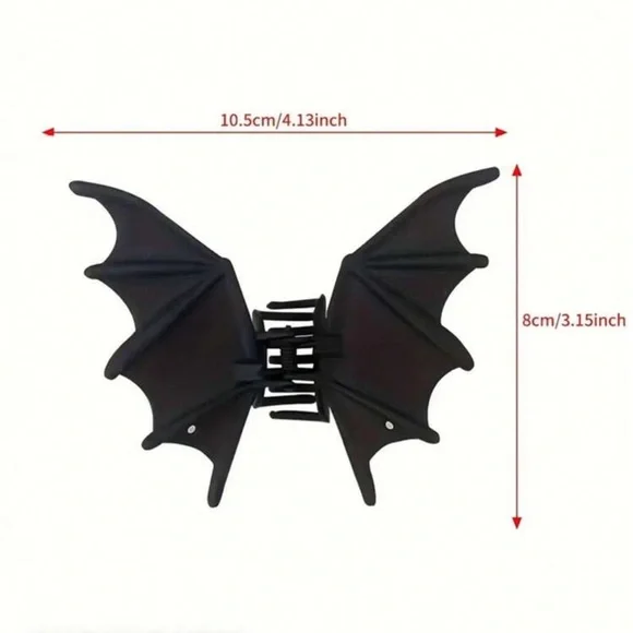 Halloween Themed Bat Hair Clip - Picture 6 of 6